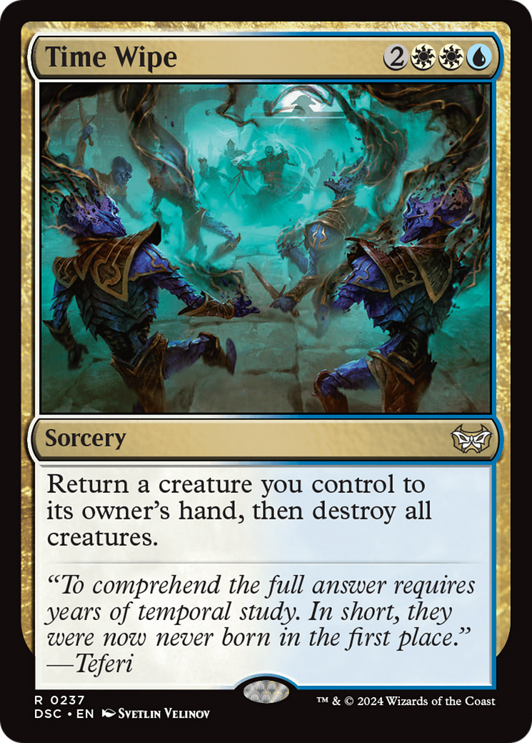 Time Wipe (DSC-237) - Duskmourn: House of Horror Commander - Premium MTG Single from Wizards of the Coast - Just $0.25! Shop now at Game Crave Tournament Store