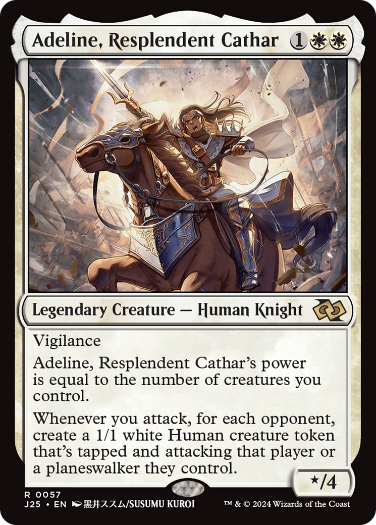 Adeline, Resplendent Cathar (J25-057) - Foundations Jumpstart - Premium MTG Single from Wizards of the Coast - Just $2.89! Shop now at Game Crave Tournament Store