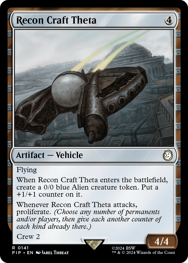 Recon Craft Theta (PIP-141) - Fallout - Premium MTG Single from Wizards of the Coast - Just $0.25! Shop now at Game Crave Tournament Store