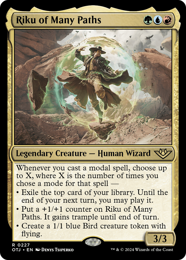 Riku of Many Paths (OTJ-227) - Outlaws of Thunder Junction - Premium MTG Single from Wizards of the Coast - Just $0.25! Shop now at Game Crave Tournament Store