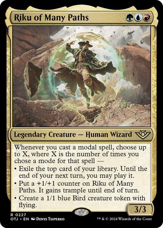 Riku of Many Paths (OTJ-227) - Outlaws of Thunder Junction - Premium MTG Single from Wizards of the Coast - Just $0.25! Shop now at Game Crave Tournament Store