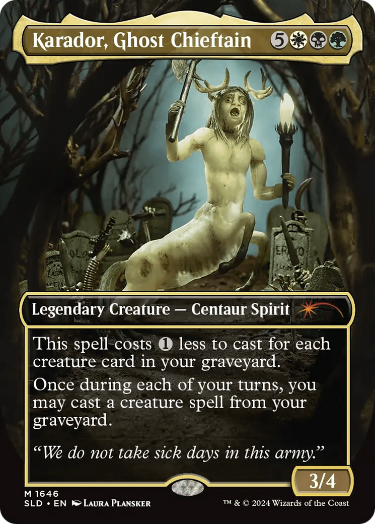 Karador, Ghost Chieftain (SLD-1646) - Secret Lair Drop - Premium MTG Single from Wizards of the Coast - Just $1.17! Shop now at Game Crave Tournament Store