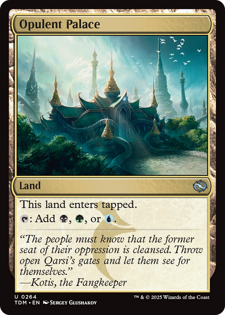 Opulent Palace (TDM-264) - Tarkir: Dragonstorm - Premium MTG Single from Wizards of the Coast - Just $0.08! Shop now at Game Crave Tournament Store