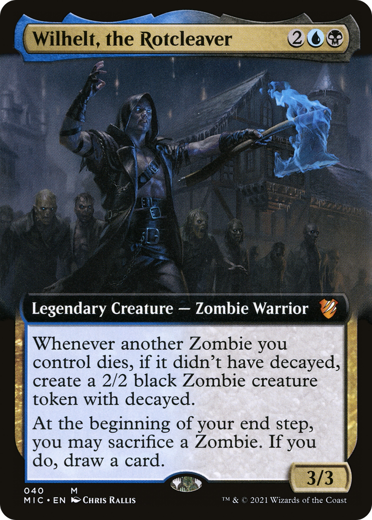 Wilhelt, the Rotcleaver (MIC-040) - Midnight Hunt Commander: (Extended Art) - Premium MTG Single from Wizards of the Coast - Just $4.34! Shop now at Game Crave Tournament Store
