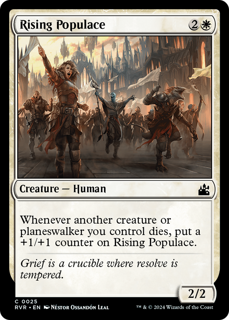 Rising Populace (RVR-025) - Ravnica Remastered Foil - Premium MTG Single from Wizards of the Coast - Just $0.25! Shop now at Game Crave Tournament Store