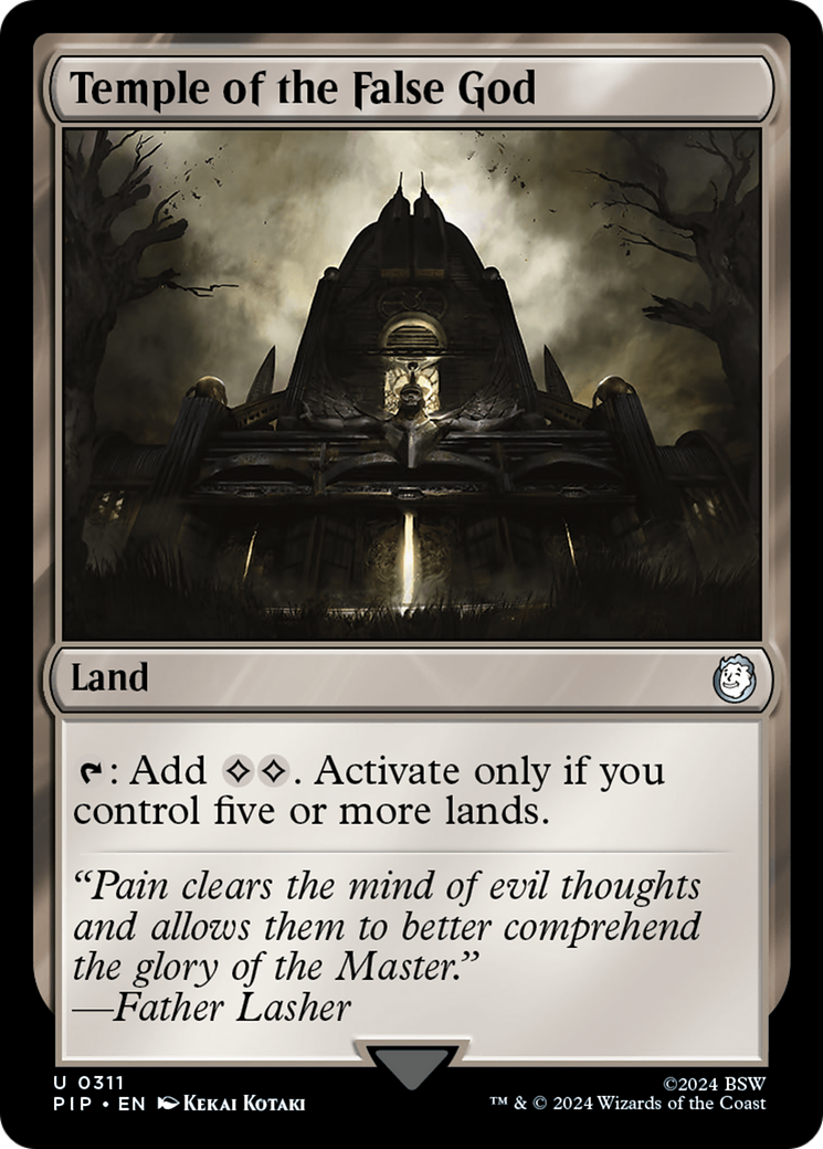Temple of the False God (PIP-311) - Fallout Foil - Premium MTG Single from Wizards of the Coast - Just $1.62! Shop now at Game Crave Tournament Store