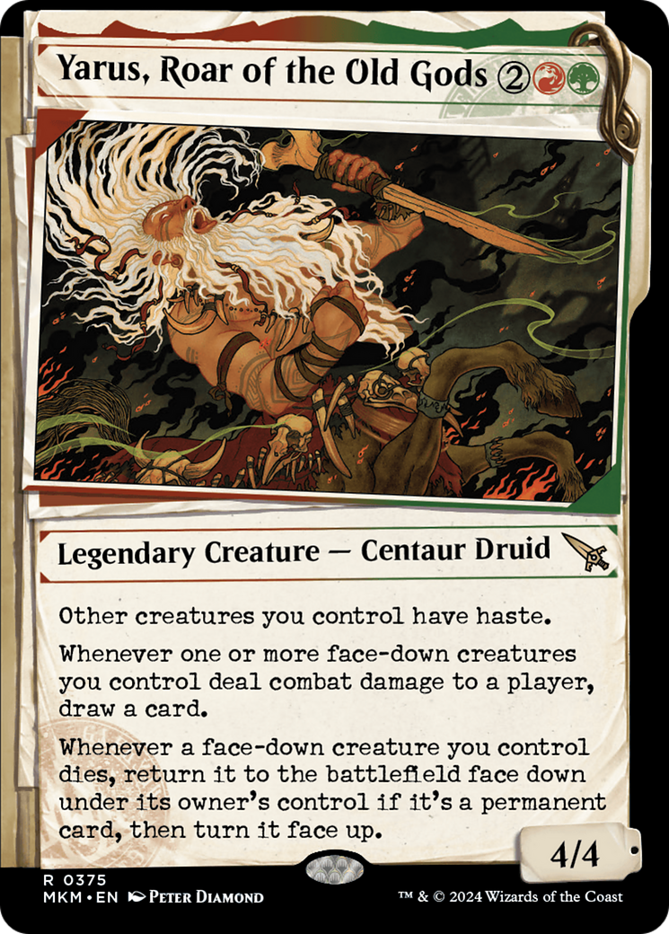 Yarus, Roar of the Old Gods (MKM-375) - Murders at Karlov Manor: (Showcase) - Premium MTG Single from Wizards of the Coast - Just $0.25! Shop now at Game Crave Tournament Store