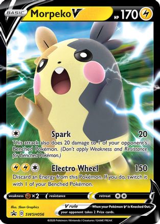 Morpeko V SWSH056/307 - SWSH Black Star Promos Holofoil