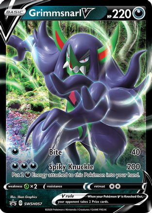 Grimmsnarl V SWSH057/307 - SWSH Black Star Promos Holofoil