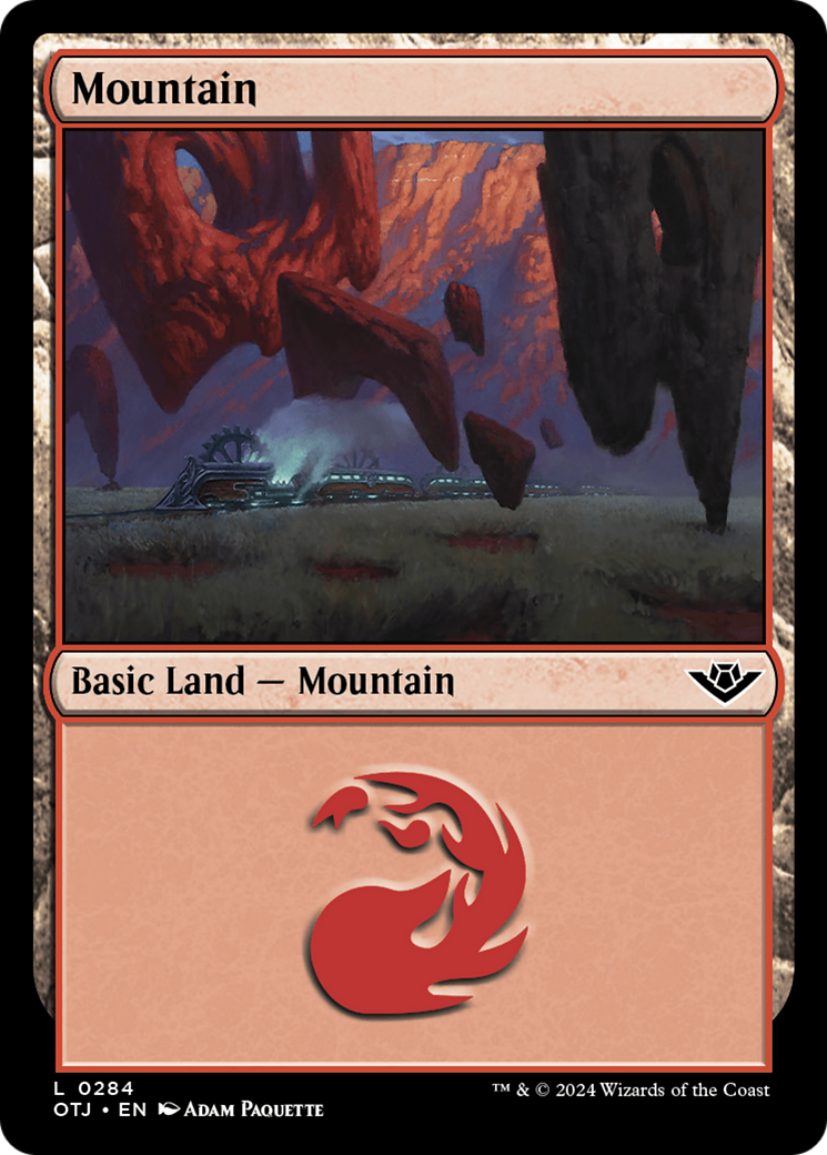 Mountain (OTJ-284) - Outlaws of Thunder Junction - Premium MTG Single from Wizards of the Coast - Just $0.25! Shop now at Game Crave Tournament Store