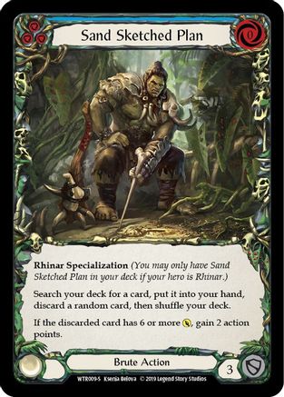 Sand Sketched Plan (WTR009) - Welcome to Rathe Unlimited Edition Rainbow Foil