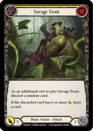 Savage Feast (Yellow) (WTR015) - Welcome to Rathe Unlimited Edition