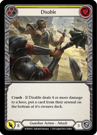 Disable (Yellow) (WTR049) - Welcome to Rathe Unlimited Edition Rainbow Foil