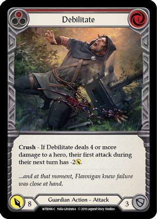 Debilitate (Red) (WTR066) - Welcome to Rathe Unlimited Edition Rainbow Foil