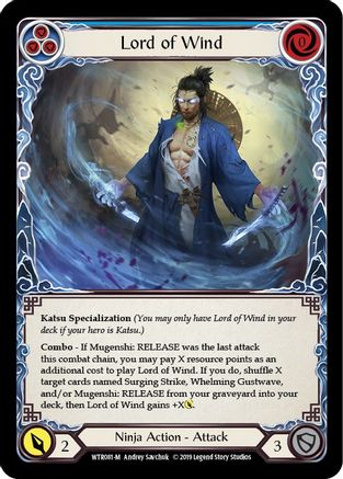 Lord of Wind (WTR081) - Welcome to Rathe Unlimited Edition Rainbow Foil