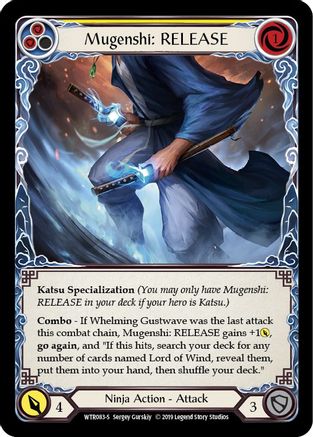 Mugenshi: RELEASE (WTR083) - Welcome to Rathe 1st Edition Rainbow Foil