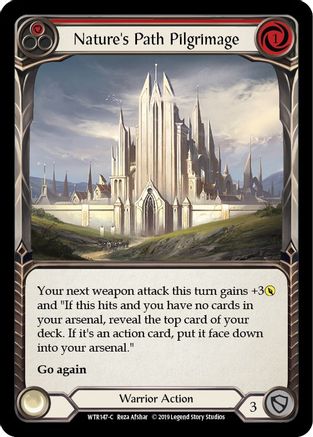 Nature's Path Pilgrimage (Red) (WTR147) - Welcome to Rathe 1st Edition Rainbow Foil