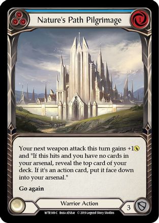 Nature's Path Pilgrimage (Blue) (WTR149) - Welcome to Rathe 1st Edition Rainbow Foil