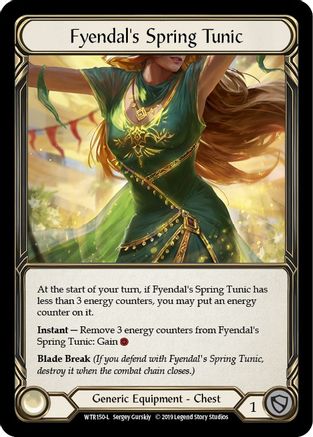 Fyendal's Spring Tunic (WTR150) - Welcome to Rathe Unlimited Edition Rainbow Foil