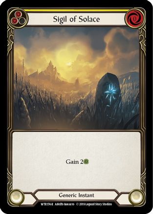 Sigil of Solace (Yellow) (WTR174) - Welcome to Rathe 1st Edition