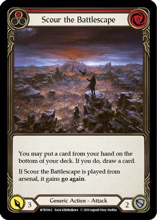 Scour the Battlescape (Red) (WTR194) - Welcome to Rathe 1st Edition