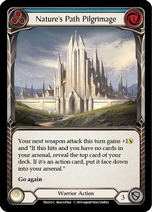 Nature's Path Pilgrimage (Blue) (TEA023) - Hero Deck: Dorinthea 1st Edition