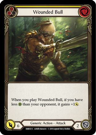 Wounded Bull (Yellow) (RNR021) - Hero Deck: Rhinar 1st Edition