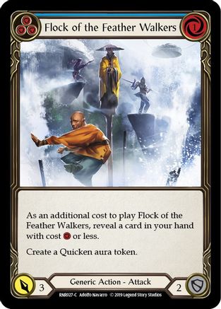 Flock of the Feather Walkers (Blue) (RNR027) - Hero Deck: Rhinar 1st Edition