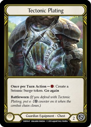 Tectonic Plating (Golden) (FAB004) - Flesh and Blood: Promo Cards