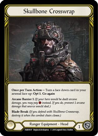 Skullbone Crosswrap (Golden) (FAB009) - Flesh and Blood: Promo Cards