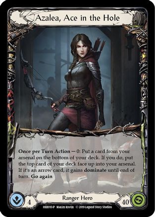 Azalea, Ace in the Hole (HER010) - Flesh and Blood: Promo Cards 1st Edition Cold Foil