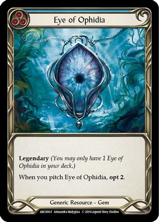 Eye of Ophidia (ARC000) - Arcane Rising Unlimited Edition Rainbow Foil