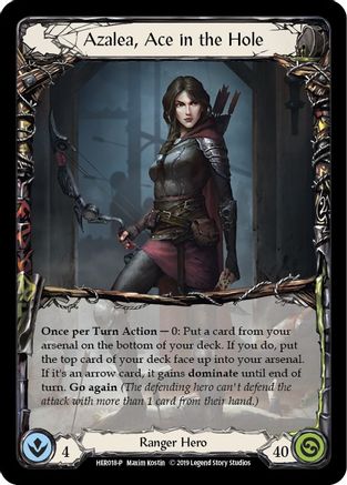 Azalea, Ace in the Hole (Rainbow) (HER018) - Flesh and Blood: Promo Cards 1st Edition Rainbow Foil