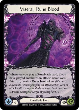 Viserai, Rune Blood (Rainbow) (HER019) - Flesh and Blood: Promo Cards 1st Edition Rainbow Foil