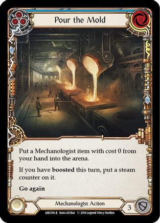 Pour the Mold (Blue) (ARC016) - Arcane Rising 1st Edition Rainbow Foil