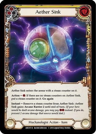 Aether Sink (ARC017) - Arcane Rising 1st Edition Rainbow Foil