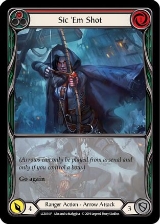 Sic 'Em Shot (Red) - LGS014 (LGS014) - Flesh and Blood: Promo Cards 1st Edition