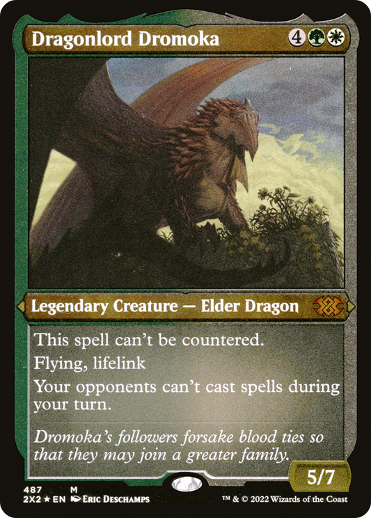 Dragonlord Dromoka (Foil Etched) (2X2-487) - Double Masters 2022 Foil