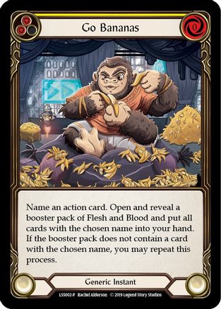 Go Bananas (LSS002) - Flesh and Blood: Promo Cards 1st Edition Rainbow Foil