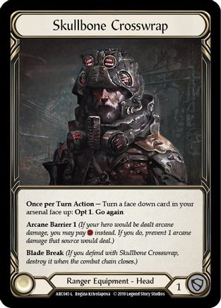 Skullbone Crosswrap (ARC041) - Arcane Rising 1st Edition Cold Foil