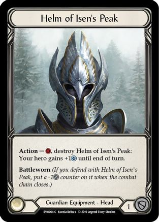 Helm of Isen's Peak (BVO004) - Hero Deck: Bravo 1st Edition