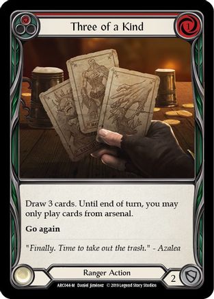Three of a Kind (ARC044) - Arcane Rising 1st Edition Rainbow Foil
