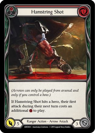 Hamstring Shot (Red) (ARC060) - Arcane Rising 1st Edition Rainbow Foil