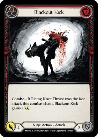 Blackout Kick (Red) (KSU009) - Hero Deck: Katsu 1st Edition