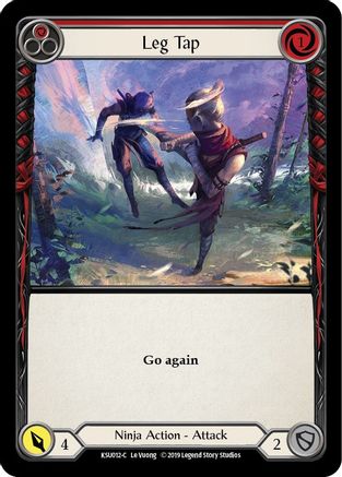 Leg Tap (Red) (KSU012) - Hero Deck: Katsu 1st Edition