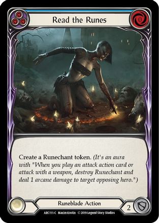 Read the Runes (Blue) (ARC111) - Arcane Rising Unlimited Edition
