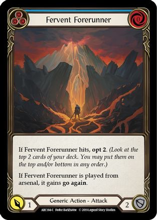Fervent Forerunner (Blue) (ARC184) - Arcane Rising Unlimited Edition