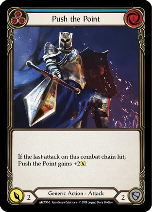 Push the Point (Blue) (ARC190) - Arcane Rising 1st Edition