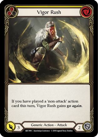 Vigor Rush (Yellow) (ARC198) - Arcane Rising 1st Edition