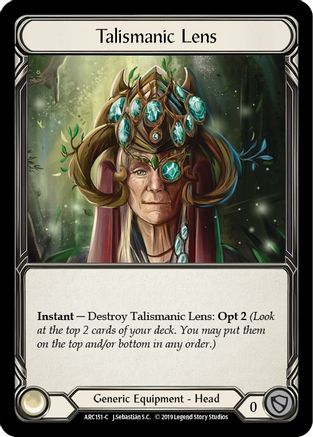 Talismanic Lens (ARC151) - Arcane Rising 1st Edition Cold Foil